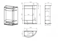 Радиусный шкаф-купе Гудлайн-13 — фото № 4