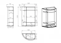 Радиусный шкаф-купе Гудлайн-14 — фото № 4