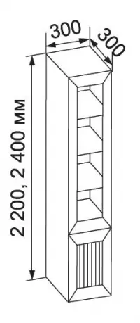 Книжный шкаф 300 Верона-2 — фото № 2