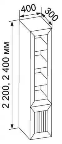 Книжный шкаф 400 Верона-2 — фото № 2