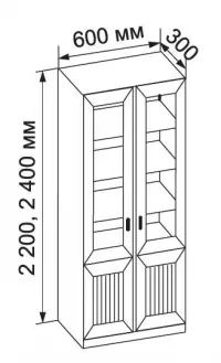 Книжный шкаф 600 Верона-2 — фото № 2
