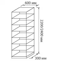 Стеллаж открытый 600 Варна-1 — фото № 3