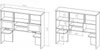 Надстройка для стола Соло 013 с фасадами ДСП для стола Соло 021 — фото № 5