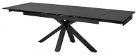 Стол Alto 160 Nero KL-116 Чёрный мрамор матовый, итальянская керамика / чёрный каркас — фото № 2