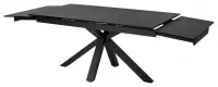 Стол Alto 160 Nero KL-116 Чёрный мрамор матовый, итальянская керамика / чёрный каркас — фото № 6