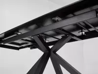 Стол Alto 160 Nero KL-116 Чёрный мрамор матовый, итальянская керамика / чёрный каркас — фото № 7