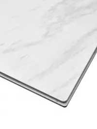 Стол Belluno 160 Marbles KL-99 Белый мрамор матовый, итальянская керамика / белый каркас — фото № 2