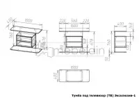 Тумба под телевизор Эксклюзив-1 — фото № 4