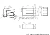 Тумба под телевизор Эксклюзив-3 — фото № 4