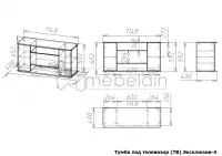 Тумба под телевизор Эксклюзив-4 — фото № 3