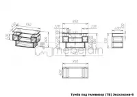 Тумба под телевизор Эксклюзив-5 — фото № 3