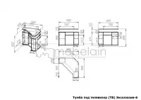 Угловая тумба под телевизор Эксклюзив-6 — фото № 4