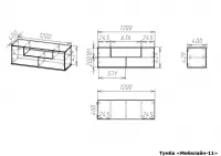 Тумба под телевизор Мебелайн-11 — фото № 7