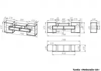 Тумба под телевизор Мебелайн-18 — фото № 7