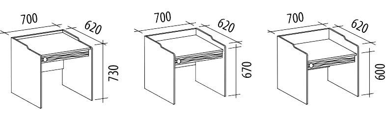 Детский компьютерный стол Акварель 53.15