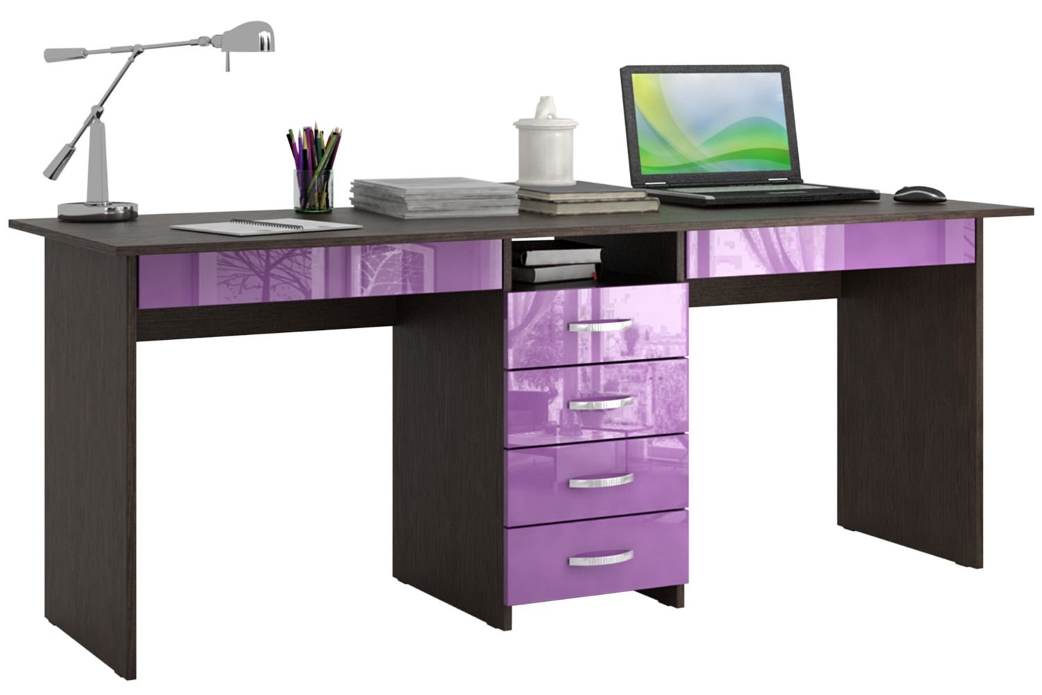 Письменный стол Тандем-2я МСТ-сдт-2я-бт16