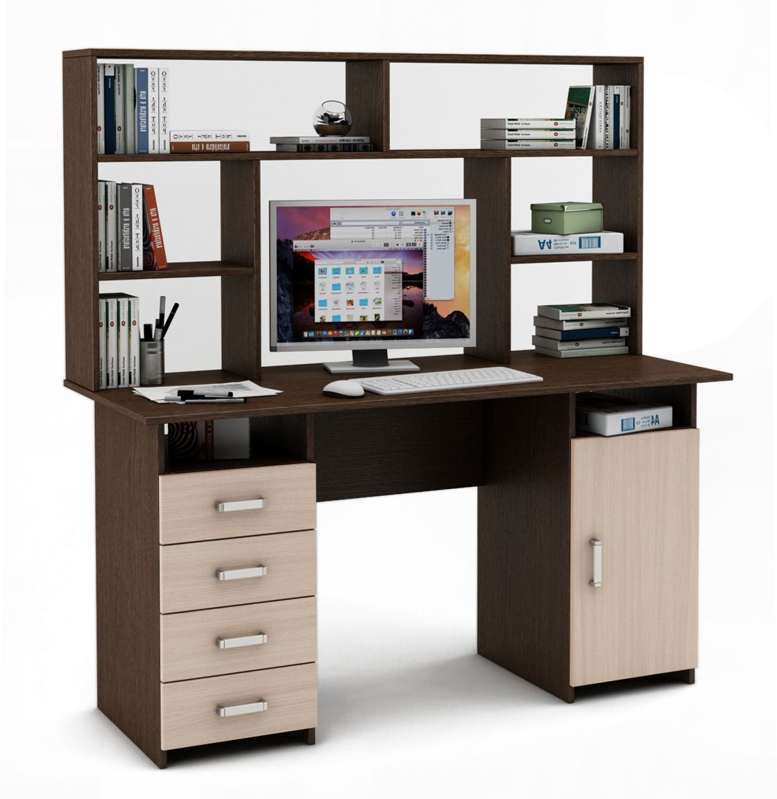 Стол письменный с надстройкой Виго-8