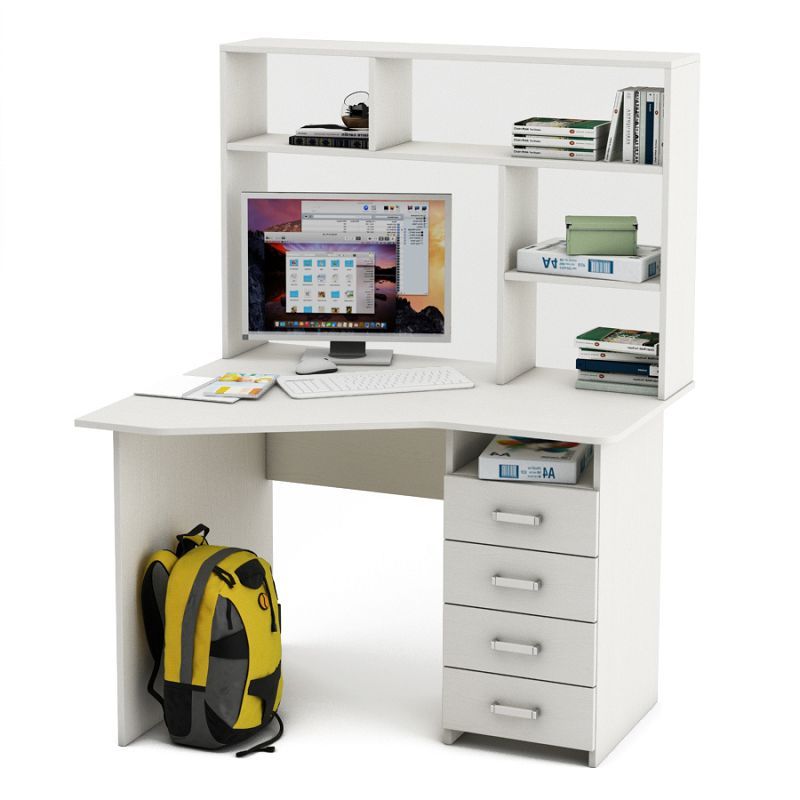 Угловой стол с надстройкой Виго-19