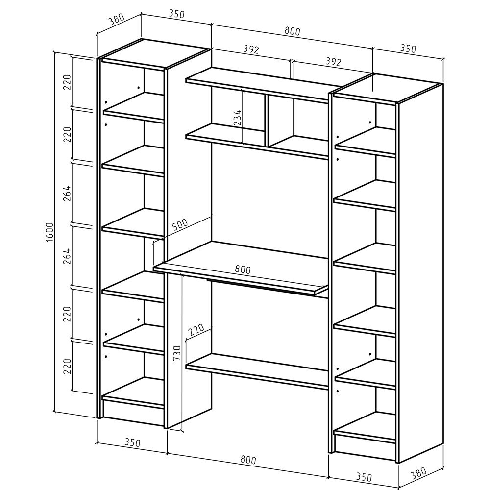 Компьютерный стол Эдель-5