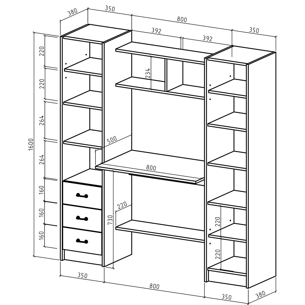 Компьютерный стол Эдель-7