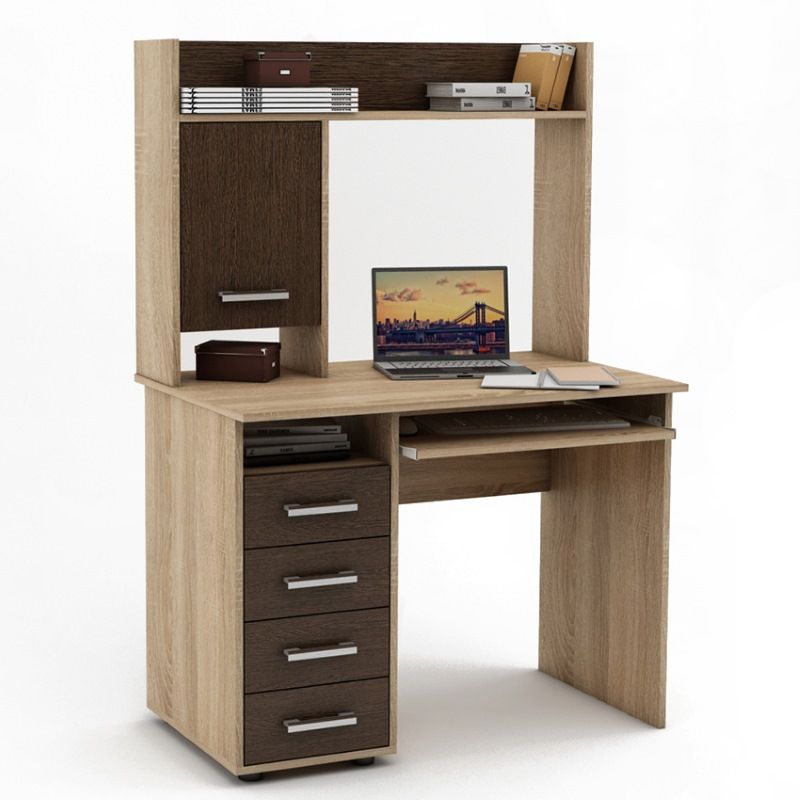 Стол письменный с надстройкой Дарем-12