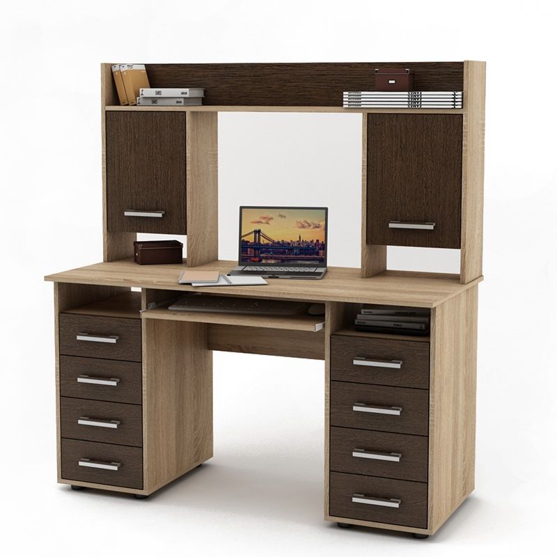 Стол письменный с надстройкой Дарем-14