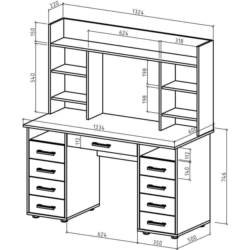 Оптимальные размеры стола для компьютера