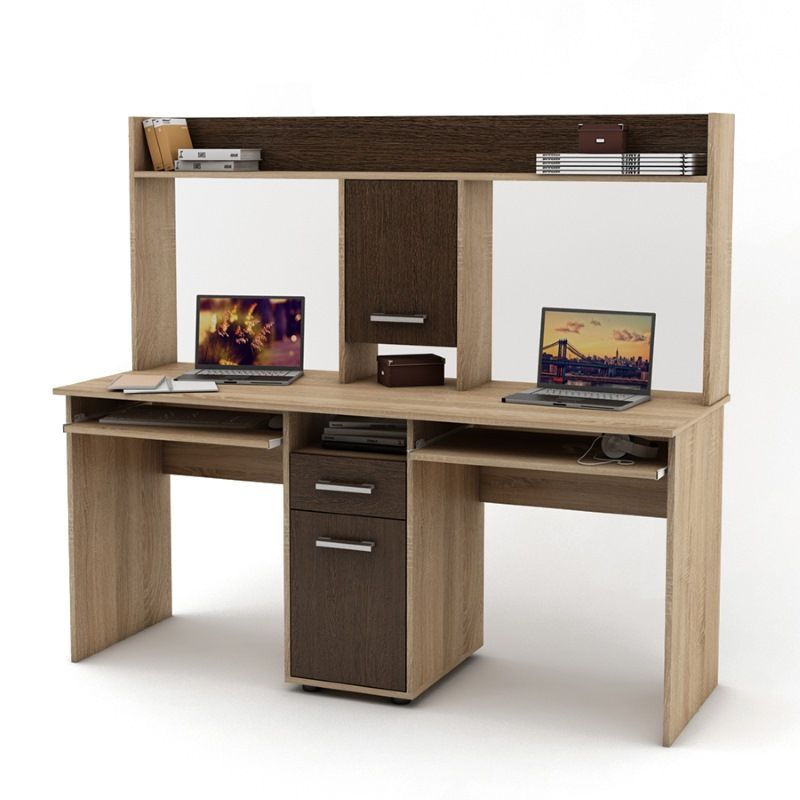 Стол для двоих с надстройкой Дарем-15