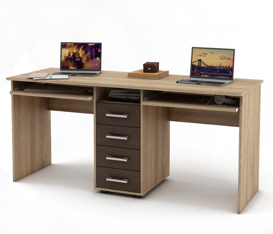 Письменный стол для двоих Дарем-8