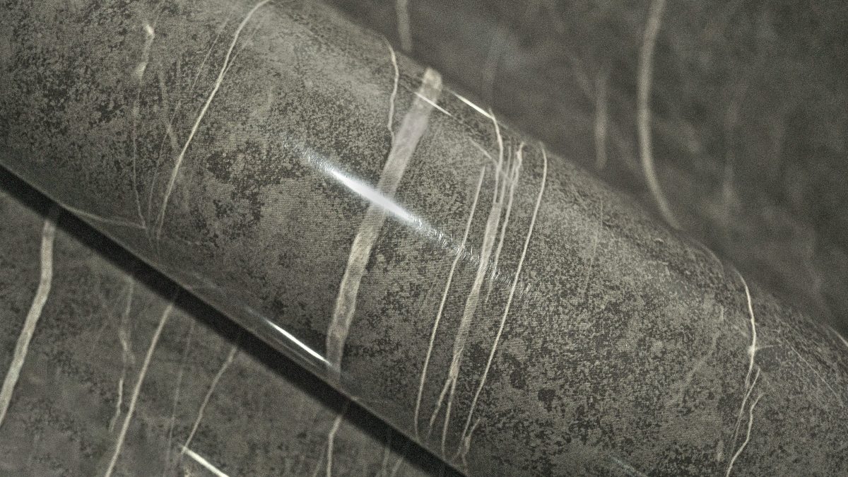 ПВХ-плёнка АДИЛЕТ Marble MA-04 Монблан на изгибе - фото декора