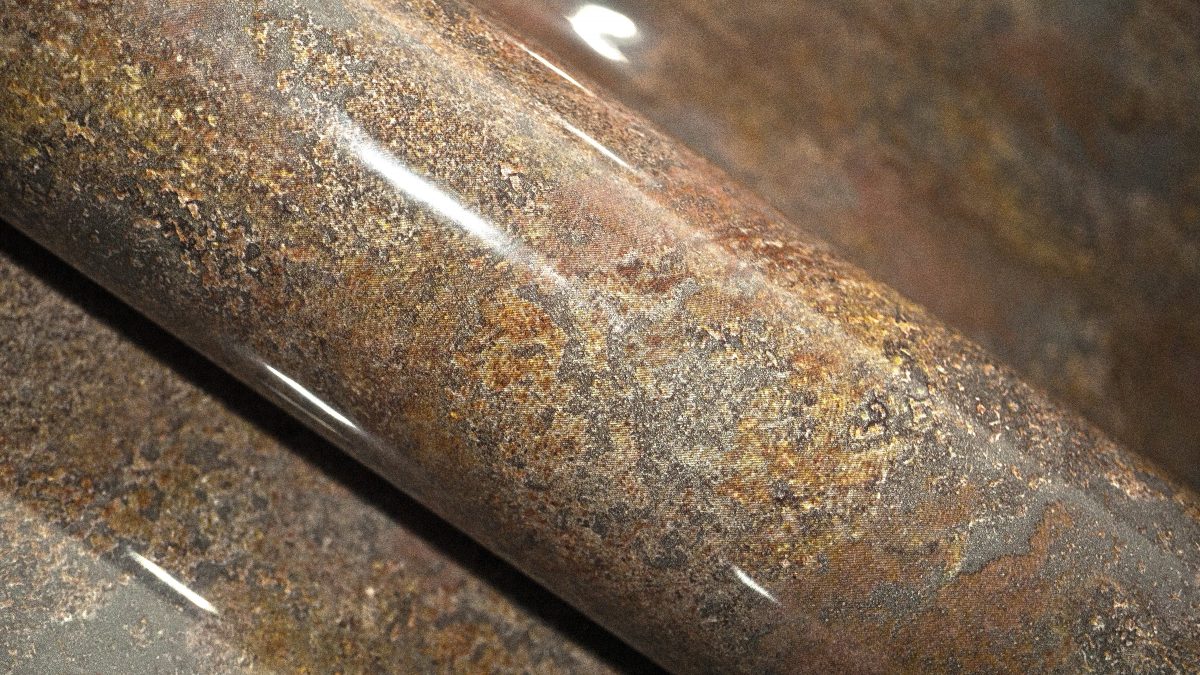 ПВХ-плёнка АДИЛЕТ Marble MA-06 Арарат на изгибе - фото декора