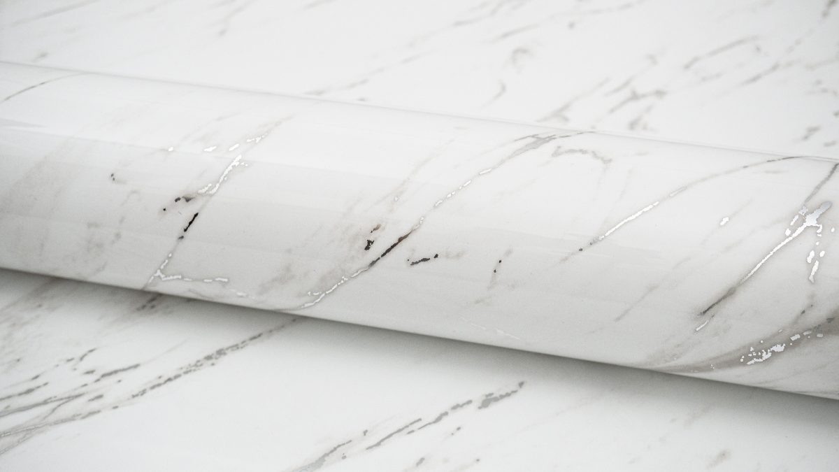 ПВХ-плёнка АДИЛЕТ Marble MA-22 Агилера на изгибе - фото декора
