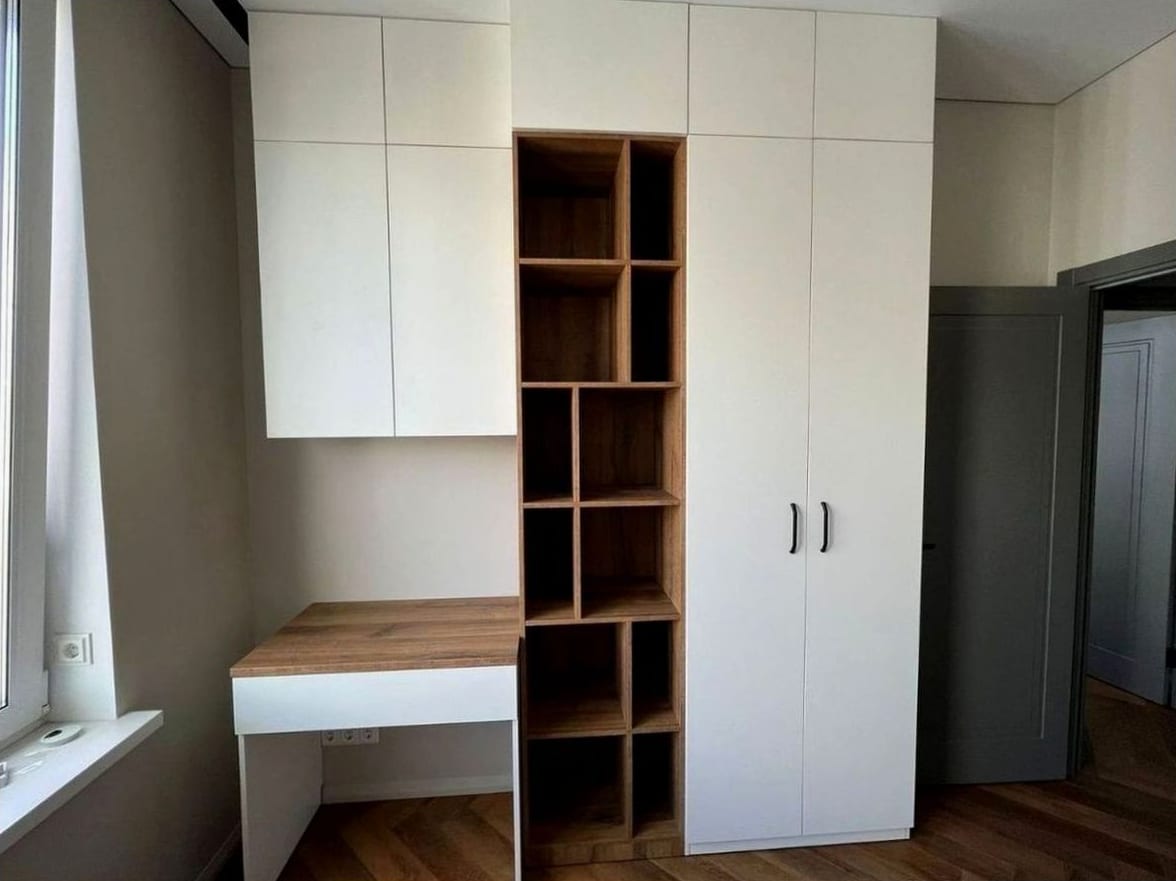 Стеллаж на заказ - стеллажи на заказ, КомодМск Москва, секция открытых кубических полок