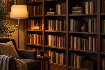 Домашняя библиотека: сколько книг вмещает стеллаж
