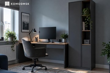 Компьютерный стол со шкафом: работа и хранение одним блоком
